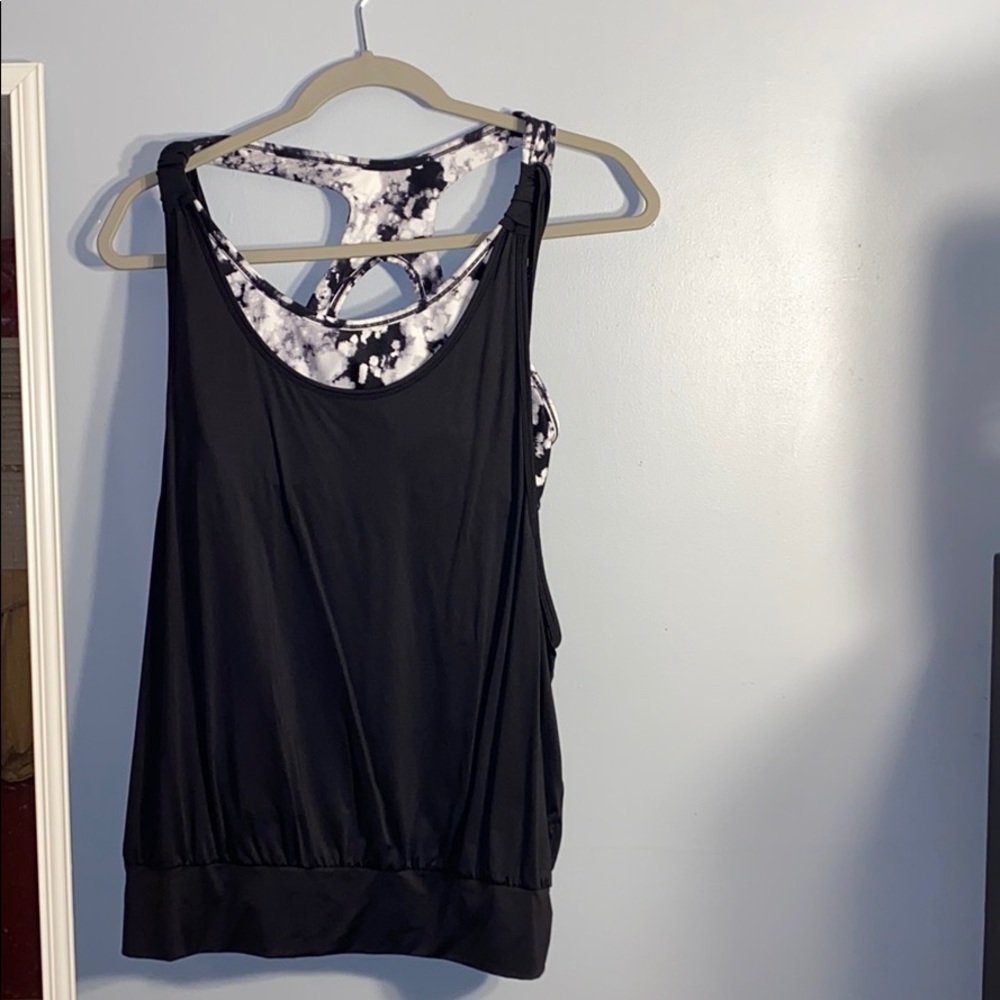 Athletic Top with Built In Sports Bra